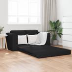 vidaXL Ligbed/Sofa Bed 2-in-1 Zwart 148x71x83 cm Stof, Verzenden, Nieuw