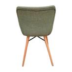 Set van 2 Kuipstoelen groen houten poten 465 x 430 x 865, Ophalen of Verzenden, Nieuw in verpakking