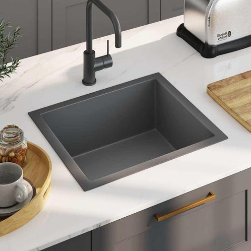 vidaXL Gootsteen handgemaakt roestvrij staal zwart, Huis en Inrichting, Keuken | Keukenelementen, Nieuw, Verzenden