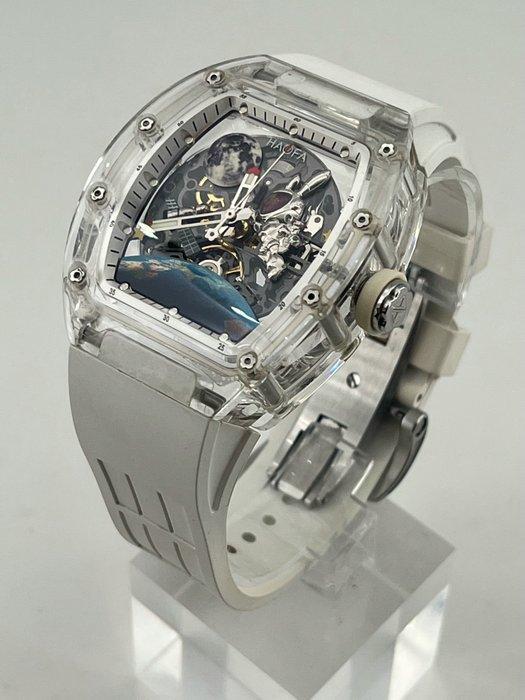 HAOFA - 3D Spaceship K9 Crystal Automatic Watch 2 straps, Bijoux, Sacs & Beauté, Montres | Hommes