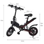 Vouwbare Elektrische Fiets - Off-Road Smart E Bike - 250W -, Nieuw, Stuff Certified®, Verzenden