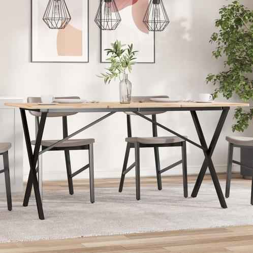 vidaXL Eettafelpoten X-frame 120x60x73 cm gietijzer, Maison & Meubles, Pièces pour table, Envoi