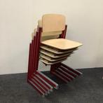 Complete school set 8 x tafel + 8 x stoel, Presikhaaf (stip, Gebruikt, Eén, Hout