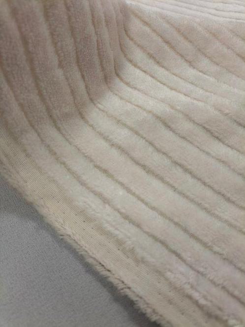 Prezioso velluto bianco panna a righe Enzo Degli Angiuoni, Antiek en Kunst, Antiek | Tapijten, Tafelkleden en Textiel