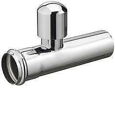 chroom muurbuis recht met beluchter 32mm, Doe-het-zelf en Bouw, Buizen en Afvoer, Ophalen of Verzenden
