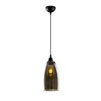 Glazen Hanglamp -E27 fitting - Smoked - Laredo, Maison & Meubles, Lampes | Suspensions, Verzenden