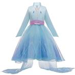 Prinsessenjurk - Elsa jurk - Lange mouw - Kleedje, Nieuw, Verzenden