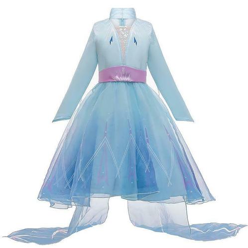 Prinsessenjurk - Elsa jurk - Lange mouw - Kleedje, Kinderen en Baby's, Carnavalskleding en Verkleedspullen, Verzenden