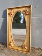 Spiegel - Hout - Bloemen spiegel