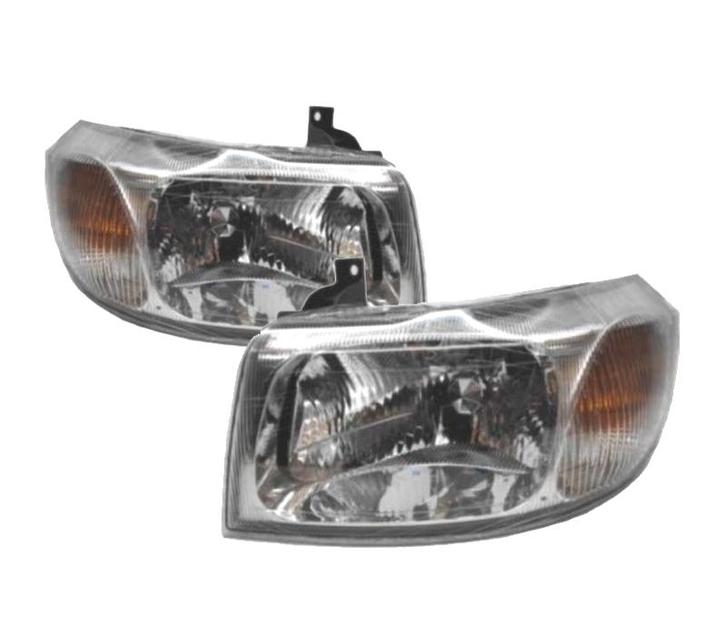 PHARES POUR FORD TRANSIT 00-06 FOND CHROMÉ, Auto-onderdelen, Verlichting, Verzenden