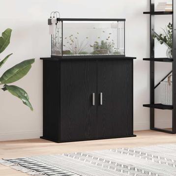 vidaXL Aquariumstandaard 81x36x73 cm spaanplaat zwart, Dieren en Toebehoren, Vissen | Aquaria en Toebehoren, Verzenden, Nieuw