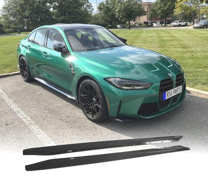 RAJOUTS DES BAS DE CAISSE BMW G80 G81 20- M3 NOIR BRILLANT, Auto-onderdelen, Carrosserie, Verzenden