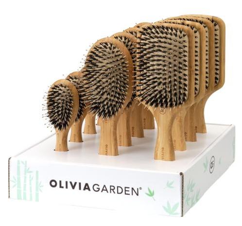Olivia Garden Bamboo Touch Detangle Combo Display 12 Stuks, Handtassen en Accessoires, Uiterlijk | Haarverzorging, Nieuw, Verzenden