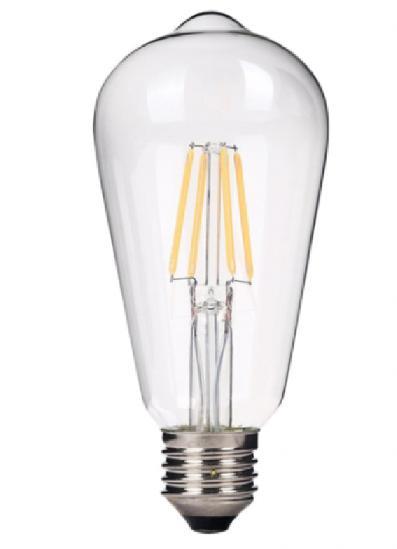 LED Filament - Dimbaar - E27 - ST64 | Warm wit Licht 2700k, Maison & Meubles, Lampes | Lampes en vrac, Envoi