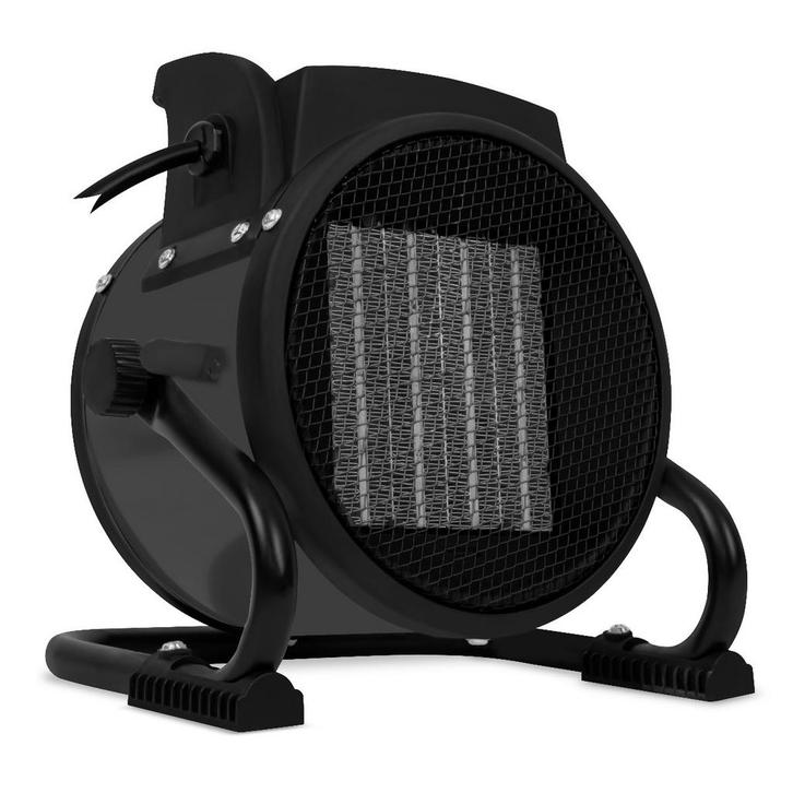 Elektrische ventilatorkachel 1000W/2000W – keramisch - grijs, Doe-het-zelf en Bouw, Verwarming en Radiatoren, Nieuw, Verzenden