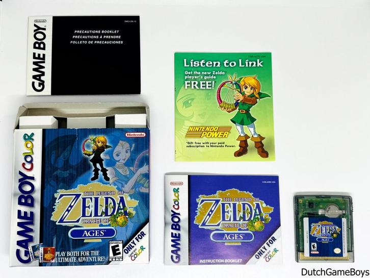Gameboy Color - The Legend Of Zelda Oracle Of Ages - USA, Games en Spelcomputers, Games | Nintendo Game Boy, Gebruikt, Verzenden