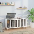 vidaXL Platenkast 100x38x48 cm bewerkt hout wit, Verzenden, Nieuw