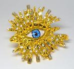 Sans Prix de Réserve - Bague Gold-filled - Œil de verre, Handtassen en Accessoires, Ringen, Nieuw