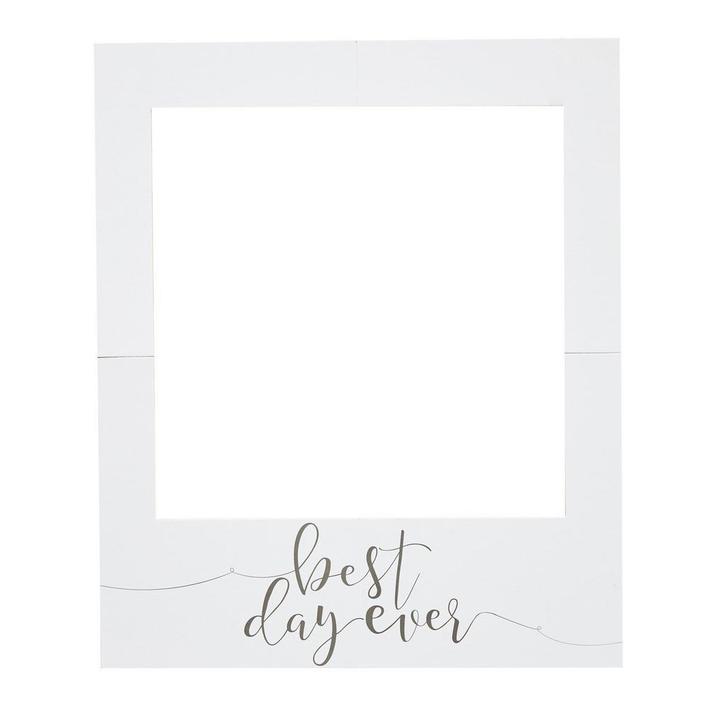 Photobooth Frame Best Day Ever 82cm, Hobby en Vrije tijd, Feestartikelen, Nieuw, Verzenden
