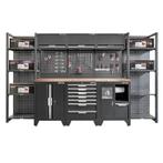 Gereedschapskasten set wandlengte 340 cm. tweedeurs kast,, Doe-het-zelf en Bouw, Werkbanken, Ophalen of Verzenden, Nieuw