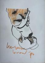 Herman Brood | Originele Tekening: Dancing Girl, Antiek en Kunst, Verzenden