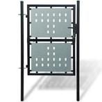 vidaXL Poort enkel 100x225 cm zwart, Tuin en Terras, Verzenden, Nieuw