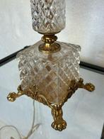 Tafellamp - Franse stijl lamp met kristal en vergulde