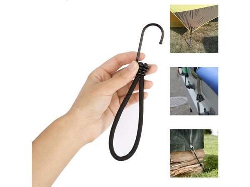 Veiling - ForDig Spanelastiek met Haak (65 Stuks) (20 cm), Fietsen en Brommers, Fietsaccessoires | Bagagedragers