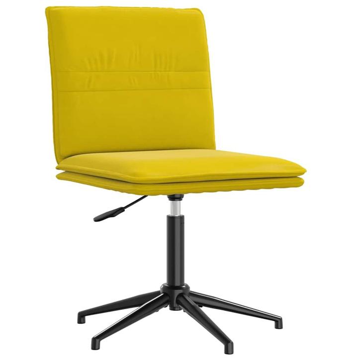 vidaXL Eetkamerstoel fluweel geel, Huis en Inrichting, Stoelen, Nieuw, Verzenden
