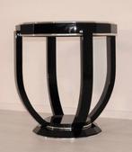 Bijzettafel - Chroom, Hout - Art Deco bijzettafel, Antiek en Kunst