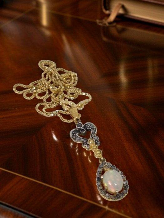 Sans prix de réserve - Collier - 9 carats Argent, Or jaune, Bijoux, Sacs & Beauté, Colliers