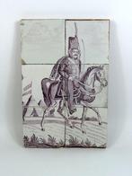 Tegel - 1750-1800, 1800-1850 - Mangaan-tegelpaneel