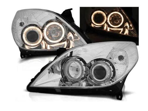 Angel Eyes koplampen Chrome geschikt voor Opel Vectra C, Auto-onderdelen, Verlichting, Nieuw, Opel, Verzenden