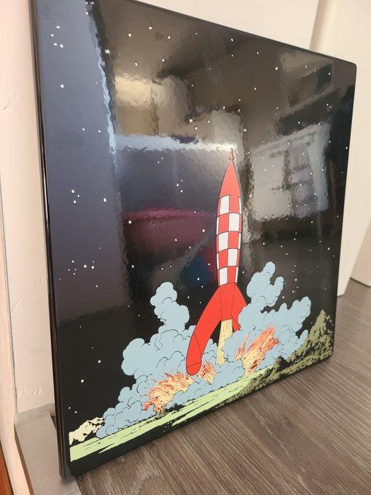 Tintin - 1 Plaque émaillée - Emailleries Belges - 1985, Livres, BD