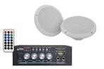 Overkapping Plafond Speakerset Incl. Bluetooth Versterker 2x, Nieuw