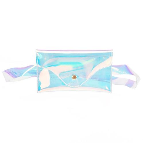 Klein Transparant Heuptasje Riem Holografisch Iridescent Heu, Handtassen en Accessoires, Tassen | Damestassen, Overige kleuren