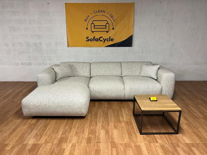 Showroommodel! Witte design hoekzetel – SofaCycle, Huis en Inrichting, Zetels | Complete zithoeken, Nieuw, Ophalen of Verzenden