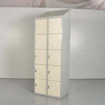 Lockerkast Officenow - Aluminium -  207 x 70 cm - 10 lockers beschikbaar voor biedingen