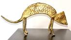 Derme Abdoulaye - sculptuur, Caméléon stylisé en bronze - 15