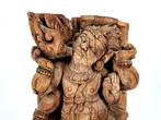 sculptuur, Kubera - 17th c. - Tamil Nadu - 32 cm - Hout