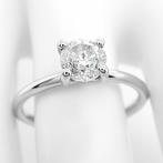 Zonder Minimumprijs - Ring - 14 karaat Witgoud -  1.02ct., Handtassen en Accessoires, Ringen, Nieuw
