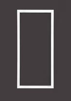 PVC vast b100xh215 cm wit, Ophalen of Verzenden, Gevelraam of Ruit