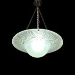 NO RESERVE - Lustre - Verre, Bronze - Suspension, lustre