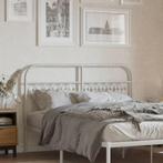 vidaXL Hoofdbord 135 cm metaal wit, Huis en Inrichting, Slaapkamer | Bedden, Verzenden, Nieuw