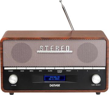 Tweedekans | Denver DAB Radio XL - Retro Radio - Bluetooth - beschikbaar voor biedingen