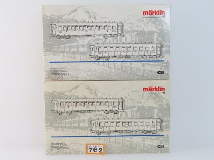 Märklin H0 - 4261 - Modeltrein personenwagonset (2) - 2x, Hobby en Vrije tijd, Modeltreinen | H0