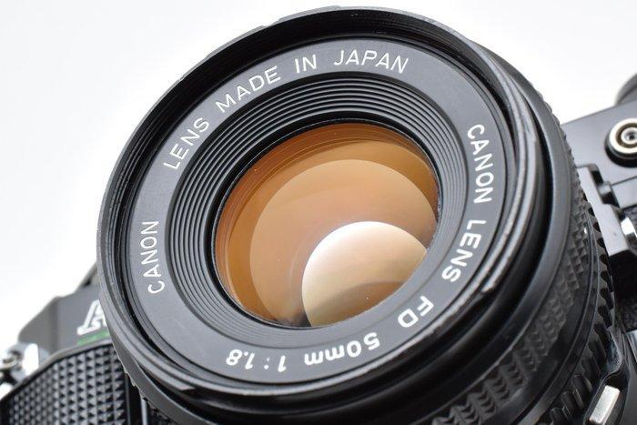 Canon AE-1 Program black + new FD 1,8/50mm | Single lens, Audio, Tv en Foto, Fotocamera's Analoog