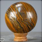 Natuurlijke hoge kwaliteit tijgeroog Bol- 1507.25 g, Antiek en Kunst
