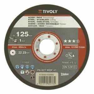 Tivoly disque à troncer/ebarber diametre 125x22,2x1,6, Doe-het-zelf en Bouw, Gereedschap | Overige machines