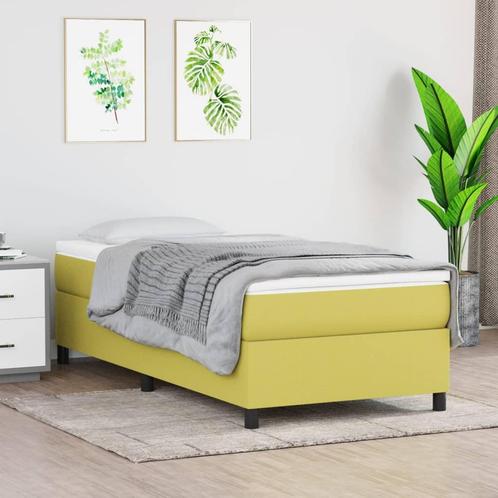 vidaXL Bedframe stof groen 80x200 cm, Huis en Inrichting, Slaapkamer | Bedden, Nieuw, Verzenden